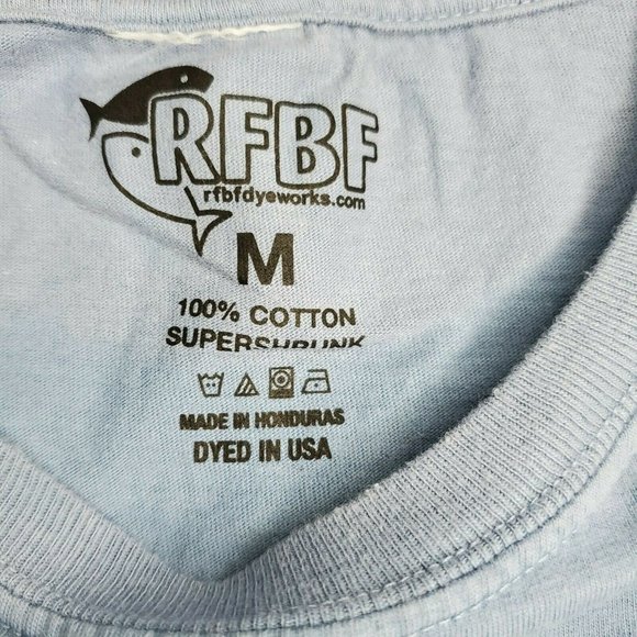 RFBF Blue Chimney Rock North Carolina Medium Supershrunk Cotton T Shirt - Picture 9 of 9
